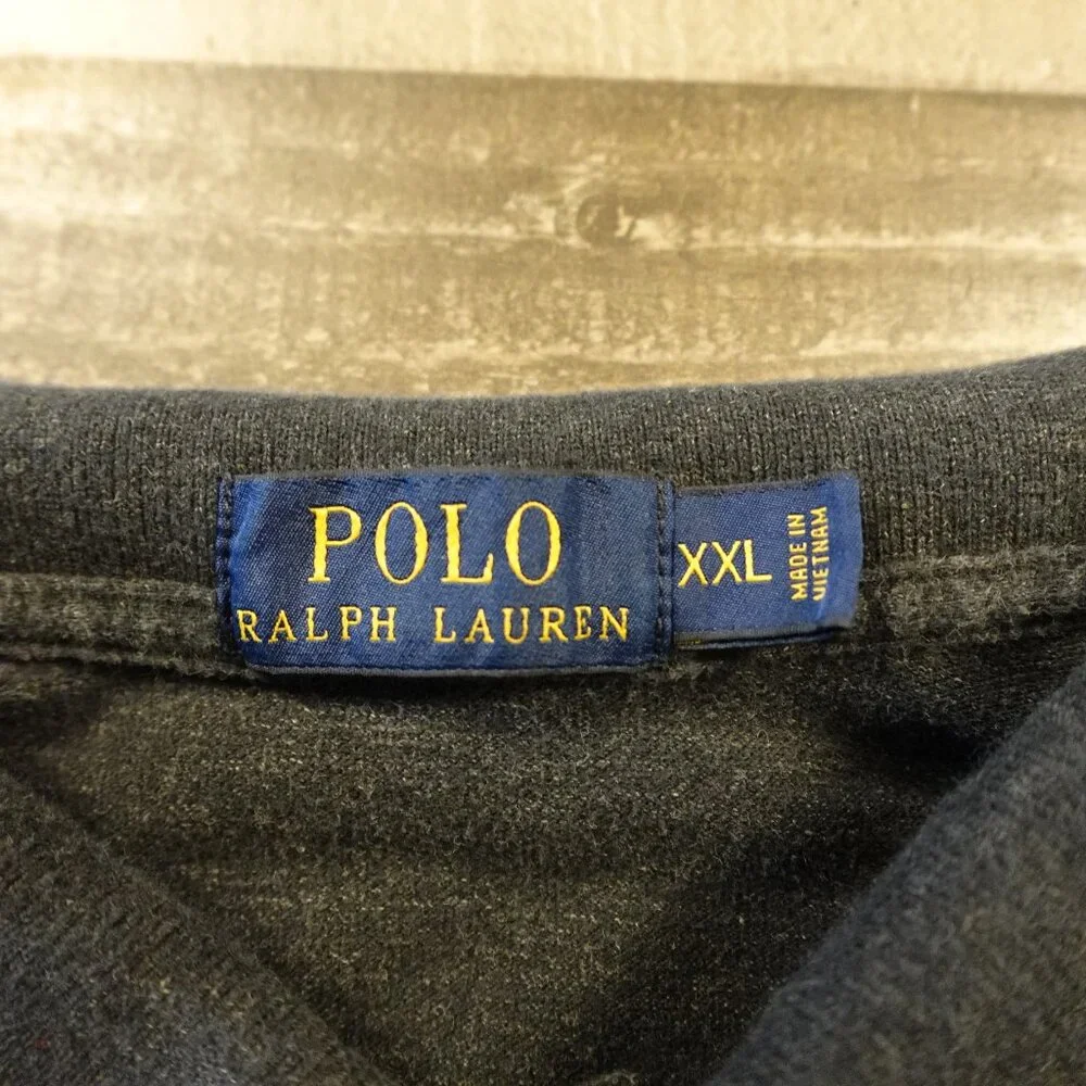 Polo Ralph Lauren Polo Shirt Men’s XXL Charcoal Classic‎ Cotton Logo
